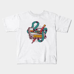 retro music cassette Kids T-Shirt